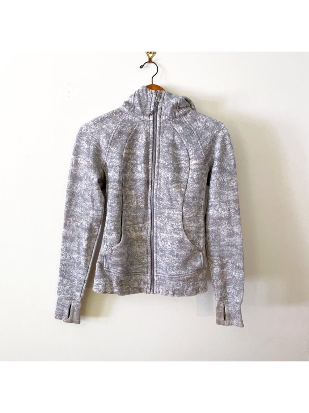 Lululemon Grey Scuba Hoodie, Size 4